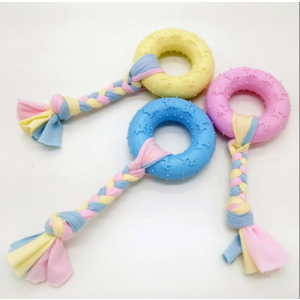 Игрушка для собак Кольцо с канатом термопластичная19см TP1145