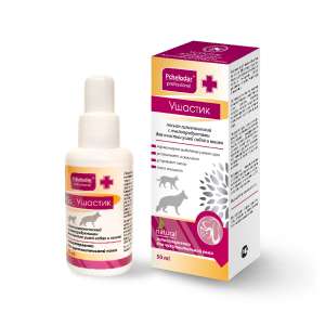 Лосьон гигиен Ушастик с пчелопродукт для ушей для собак и кошек 50мл*18