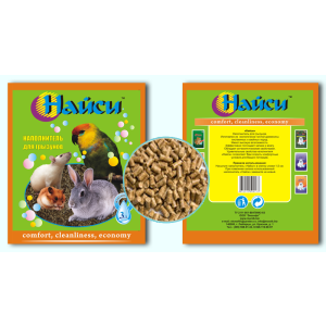 Наполнитель древесный Найси для грызунов 3л*6