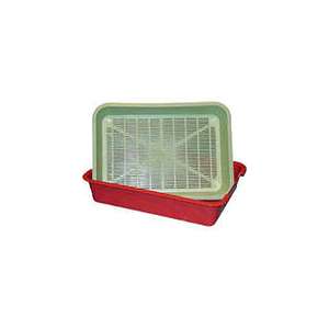 Туалет для кошек Вака глубокий 42*31*9,5см с сеткой*10