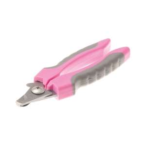 Когтерез-секатор средний со стопором, розовый DeLight*12