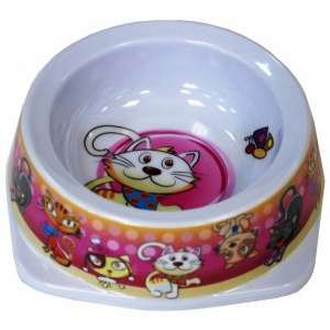Миска меламиновая Кошки 12,5см 150мл Уют снят с произ-ва