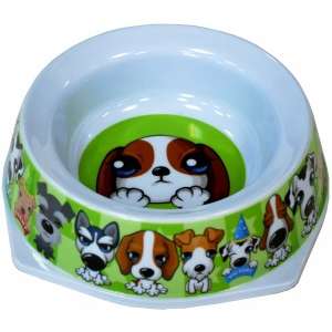 Миска меламиновая Щенок 16,5см 300мл Уют снят с произ-ва