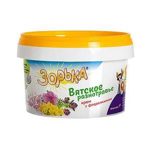 Зорька крем Вятское разнотравье 200гр банка*12