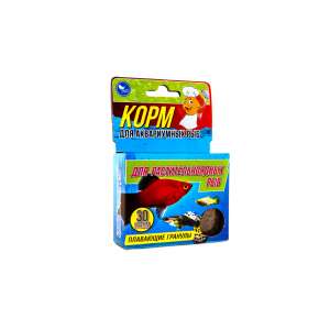 Аквакулинар корм для рыб растительноядных повседневный коробка 30гр
