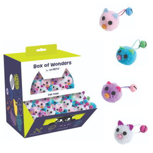 Игрушка для кошек мышка с бубенчиком 5см (бокс 90шт) Mpets