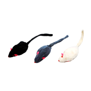 Игрушка для кошек Мышь-погремушка из натурального меха 5см Уют*70