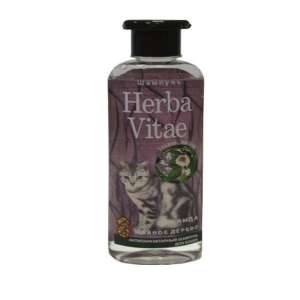 Шампунь Херба Вита/Herba Vitae для кошек антипаразитарный Лаванда/чайное дерево 250мл*30