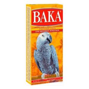 Вака в/к корм для крупных попугаев 500гр*14