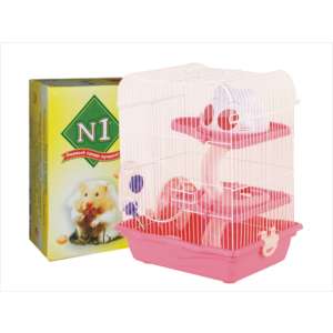 Клетка для грызунов 2-х этажная фигурная крыша 35,5*26,6*40,5см Уют