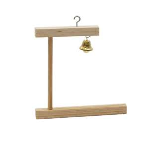 Игр для попугаев качели деревянные с колокольчиком