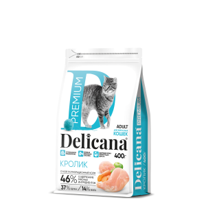 Деликана/Delicana корм для кошек Кролик 400гр*20