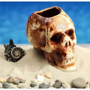 Декорация для аквариума Череп 11*8*7см