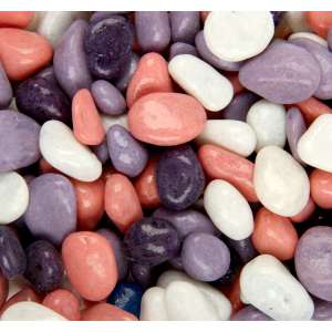 Грунт аквариумный Галька цветная сиреневая-белая-розовая-фиолетовая 350гр