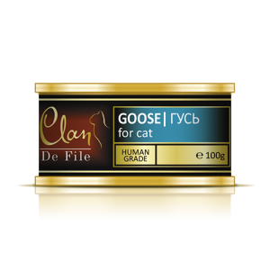 Клан/Clan De File конс. корм для кошек гусь 100гр*8