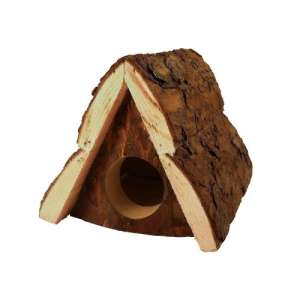 Домик для грызунов из неокоренного дерева Шалаш 12*16,5*12 Дарэлл