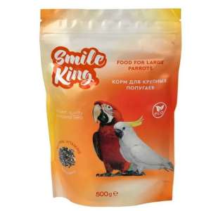 Смайл Кинг/Smile King корм для крупных попугаев 500гр*8 для птиц