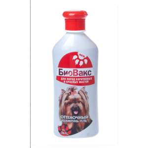 Шампунь Биовакс для собак оттеночный коричневый 350мл