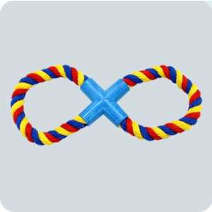 Игрушка для собак Канат цветной 280мм восьмерка Зооник