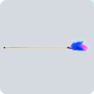 Игрушка для кошек дразнилка с перьями Зооник