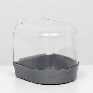 Купалка для птиц 145*135*140мм серебро Пижон