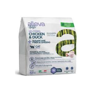 Аллева/Alleva Холистик Беззерновой корм для кошек кастр/стерил Курица/Утка/тростник/женьшень 400гр
