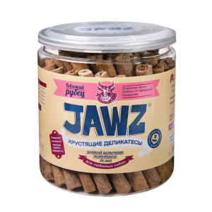 Джавз/JAWZ лакомства для собак Хрустящие деликатесы говяжий рубец 350гр