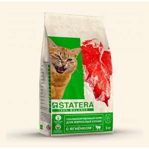 Статера/Statera корм для кошек Ягненок 3кг*4
