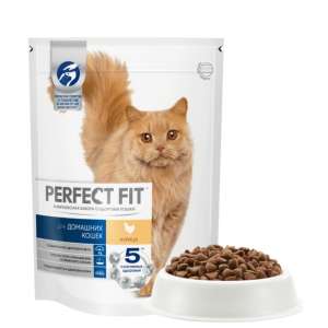 Перфект Фит/Perfect Fit 2,5кг корм для кошек домашних курица *3 для кошек