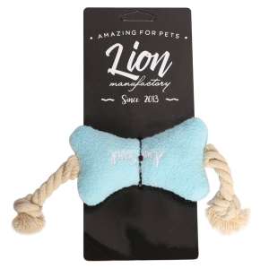 Игрушка для собак Косточка с пищалкой 10см LION