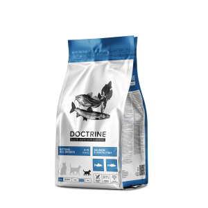 Доктрин/Doctrine Беззерновой корм для котят Лосось и белая рыба 3кг*4