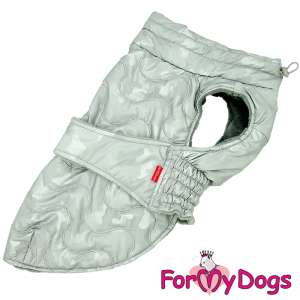 Куртка утепленная для собак рB1 спинка 40см серебро Formydogs