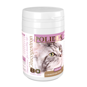 Полидекс 80 Глюкогекстрон для кошек  уп. 80 таб (глюкозамин+хондроитин) для кошек
