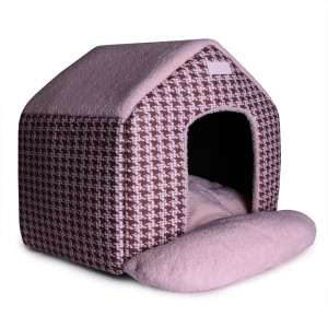 Дом для кошек и собак SOGNO di Casa гусиная лапка коричневый LP664 LION