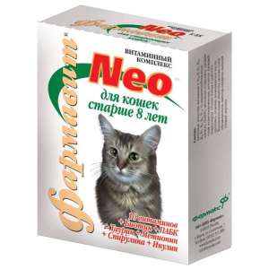 Фармавит Нео для кошек старше 8 лет 60 таб*5 для кошек