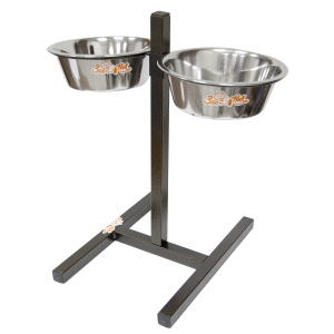 Подставка + 2 миски металлические 2*1,6л регулируемая бронза Зооник