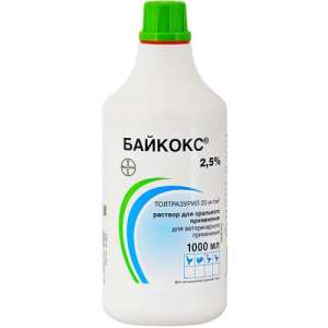 Байкокс 2,5% 1 л (д/леч. кокцидиоза с/х птиц) для птиц