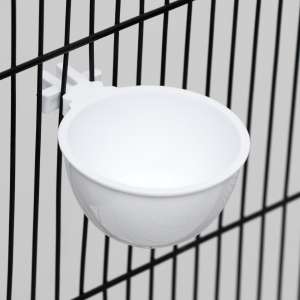 Миска для грызунов и птиц белая 30мл