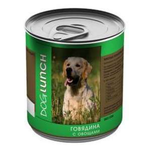 ДогЛанч/Dog Lunch конс корм для собак Говядина с овощами 750г