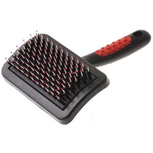 Щетка универсал. Ежик пласт. зуб. средняя с каплей Пет Лайн