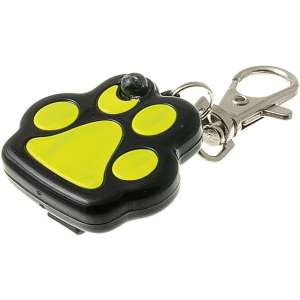 Маячок-адресник в форме лапки со светоотр. на карабине Пет Лайн 