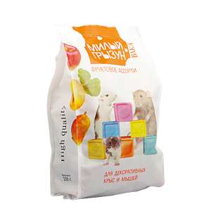 Вака High Quality Милый Грызун фруктовое ассорти для декоративных крыс и мышей 200гр*10