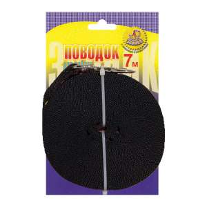 Поводок капроновый 7м*25мм карабин имп Зооник