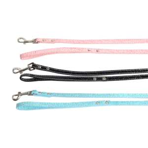 Поводок для собак "Крокодил" с косточками 120см цвета в ассортименте