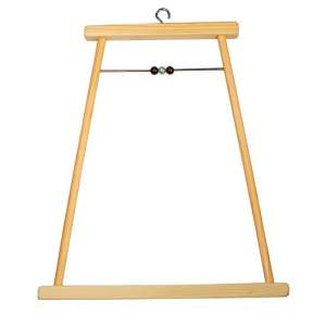 Игрушка для птиц Качели деревянные большие с бусами 170*195