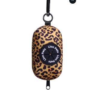 Сумочка диспенсер  для уборки за животным 8*5*5см Желтый гепард LPD-100-2 LION