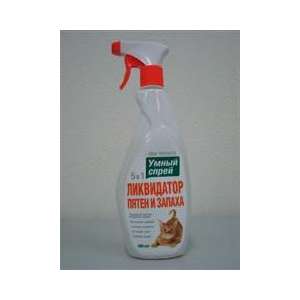Ликвидатор пятен, меток и запаха для кошек Умный спрей 500мл*12