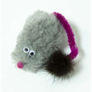 Игрушка для кошек Мышь с мятой мех норка и иск Зооник