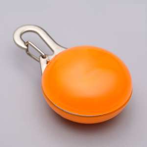 Брелок светящийся Сфера оранжевый три режима свечения Пижон