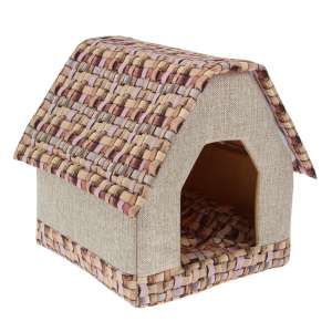 Дом для кошек с 3D крышей микс цветов 39*39*43см Пижон